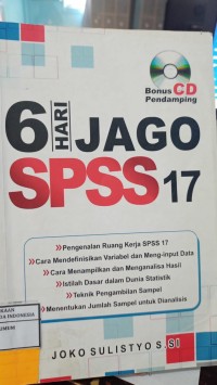 Image of 6 Hari Jago SPSS 17