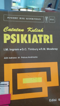 Image of Catatan Kuliah Psikiatri