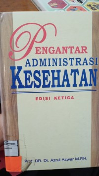 Image of Pengantar Administrasi Kesehatan